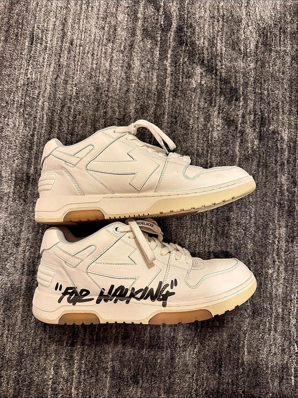 Off-White Out of Office "For Walking" Low-Top Sneakers "For Walking" White